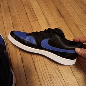 Nike Black and Blue Men's Sneakers